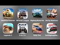 Stunt Car Extreme, Offroad League, Highway Racer Pro, Derby Madness, Offroad Legends 2, R.A.C.E., Ra