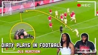 Dirty Plays In Football | DLS Reaction