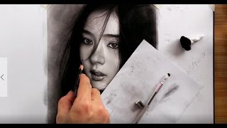 ⁣Shin Se Kyung pencil drawing - Vẽ Chân Dung Shin Se Kyung  - DP Truong