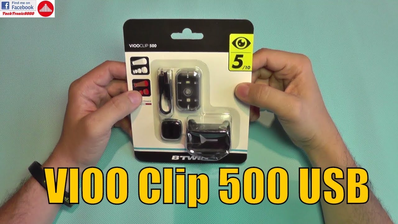 B'TWIN VIOO CLIP 500 USB Front/Rear 