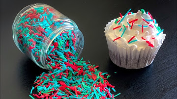 Homemade sprinkles in 2 ways|how to make your own sprinkles|DIY sprinkles|sprinkle recipe