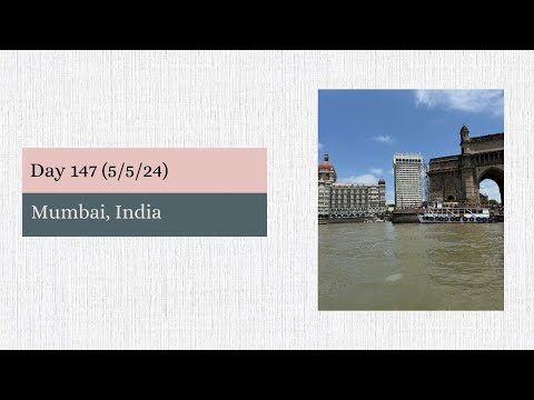 Day 147: (5/5/2024) Mumbai, India- Day 2 on the Ultimate World Cruise Video Thumbnail