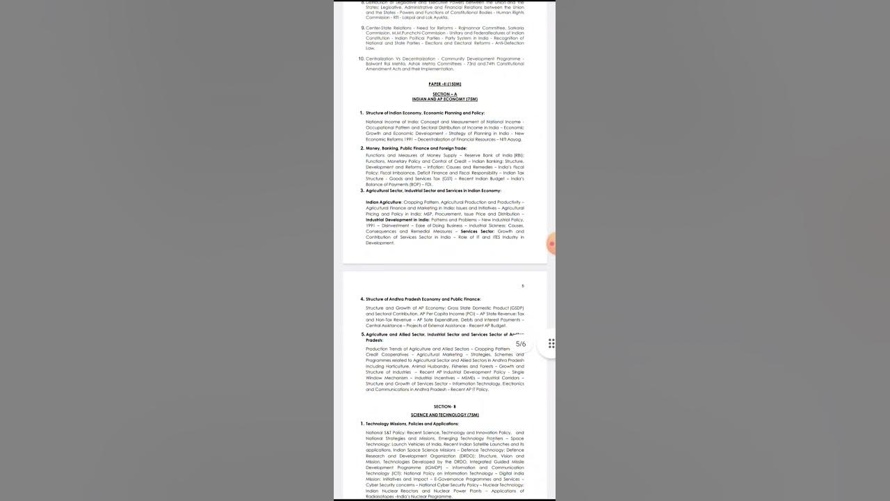 Group 2 Syllabus 2024 In Telugu