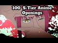 100 stier anime openings