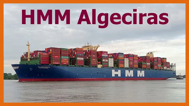 Maiden voyage of HMM ALGECIRAS // The world's largest container ship at Port of Hamburg