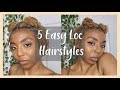5 QUICK & EASY EVERYDAY STYLES FOR SHORT LOCS | MORGANIC JUICE