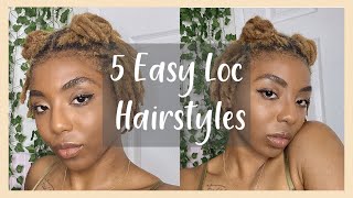 5 QUICK & EASY EVERYDAY STYLES FOR SHORT LOCS | MORGANIC JUICE
