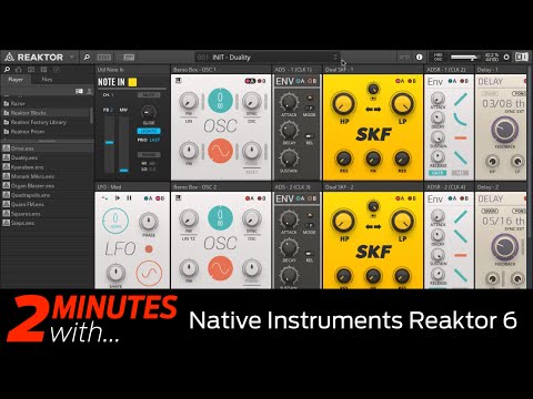 Native Instruments Reaktor 6 VST/AU plugin in action