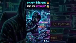 इतने सारे ATTACKS? 😱 bWAPP Portal Setup on Kali Linux! #Shorts
