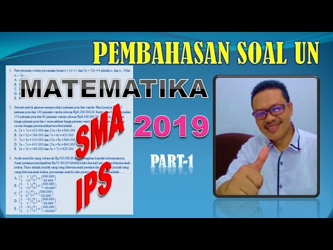 Pembahasan Soal Asli Un Unbk Matematika Sma Ips 2019 By Edu Vid