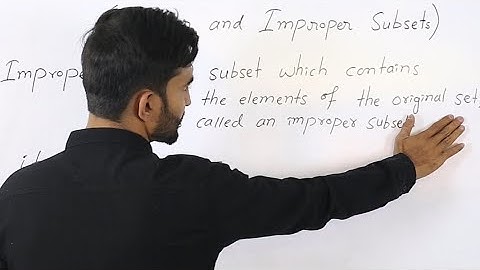 Proper and Improper Subsets|What is Proper Subset?|What is Improper Subset?|Sets|Hindi/Urdu|MathUse