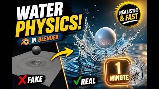 How to make water in blender | Blender Tutorial |1 Minute