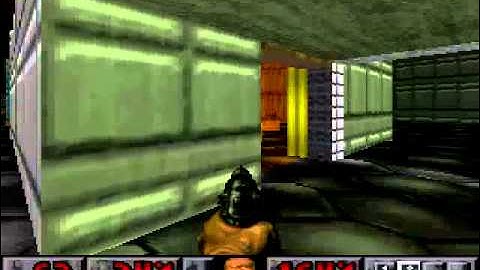 Doom PsOne (PSX) Gameplay E1M1 - E1M2