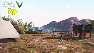 СВАЛИЛИ НА ПРИРОДУ, ПОДАЛЬШЕ ОТ ВСЕХ ПРОБЛЕМ И ЖАРИМ БУРГЕРЫ... ГТА 5 РП (VINEWOOD GTA 5 RP)