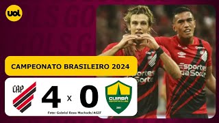 ATHLETICO 4 X 0 CUIABÁ - CAMPEONATO BRASILEIRO 2024; VEJA OS GOLS