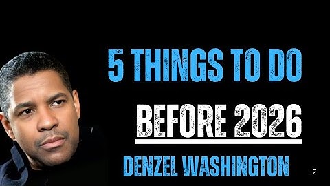 5 dingen die je vóór 2026 moet doen | Verborgen woorden