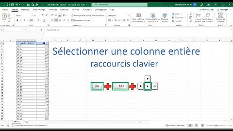 Sélectionner une colonne entière d