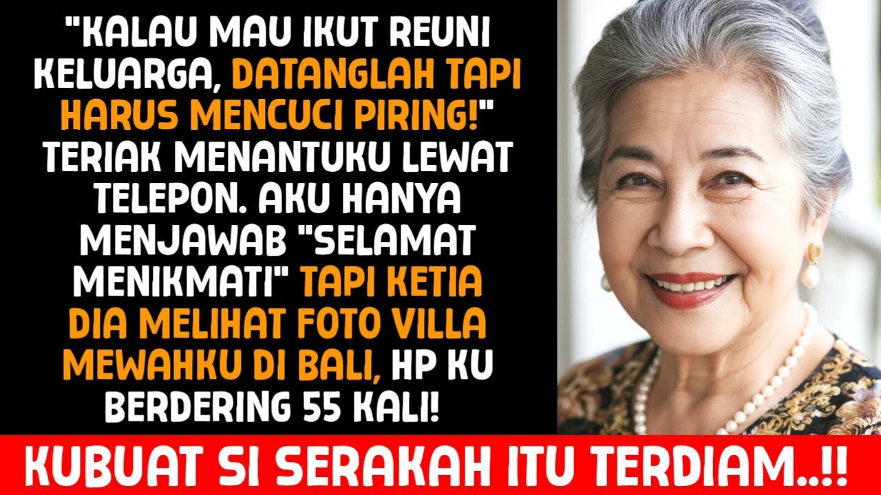 KALAU MAU IKUT REUNI KELUARGA DATANGLAH MENCUCI PIRING DISINI‼️TERIAK MENANTUKU LEWAT TELEPON