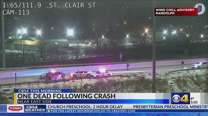 One person dead in crash on I-65 near downtown Indianapolis