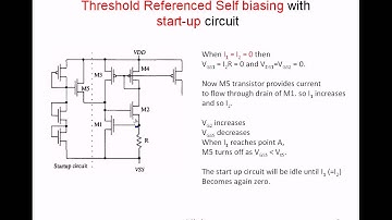 self biasing current reference ( threshold voltage, diode voltage, and thermal voltage references )