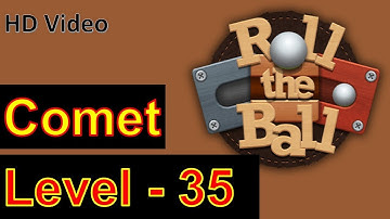 How to Play Roll the Ball Slide Puzzle Comet Level 35 with 3 Stars Walkthrough