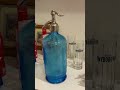 La Maison Virtuelle - Bright Blue vintage Soda Siphon/Seltzer - Bouteille siphon eau de seltz