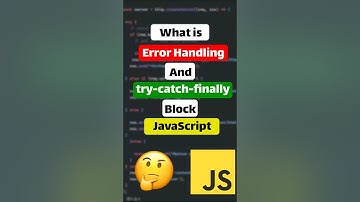 JavaScript Error Handling Explained 🔥 | try-catch-finally with Real Example #error #trycatch #handle