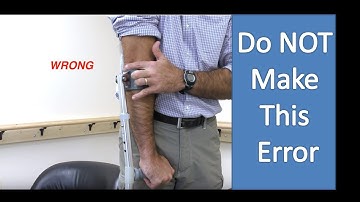How to Use Forearm Crutches - Lofstrand Crutches Sizing, Training, and Stairs