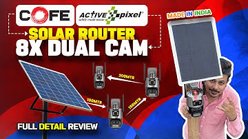 SOLAR ROUTER + WIFI 8X ZOOM DUAL CAM PTZ CAMERA SETUP & INSTALLATION FULL DETAIL VIDEO