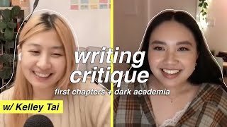 critiquing a first chapter 📌 description, atmosphere + dark academia | open workshop ft. @kelleyiswriting by kris | KM Fajardo 2,254 views 1 year ago 38 minutes