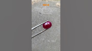 Viên Ruby cabochon 7,0ct Lục Yên thiên nhiên 100% 😘 #ruby #daquylucyen #viralvideo #daquy