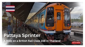 BREL Sprinter - A ride on a British Rail Class 158 in Thailand