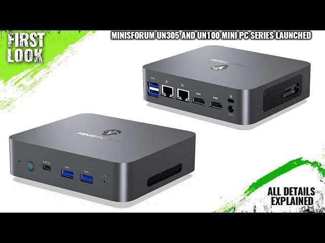 MINISFORUM UN305 And UN100 Ultra-compact PCs Launched With Alder Lake-N and  USB PD Support 