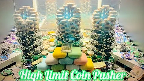 🟢GIANT CASTLE CRASHES… Inside The High Limit Coin Pusher! || JACKPOT || Won MONEY ASMR!