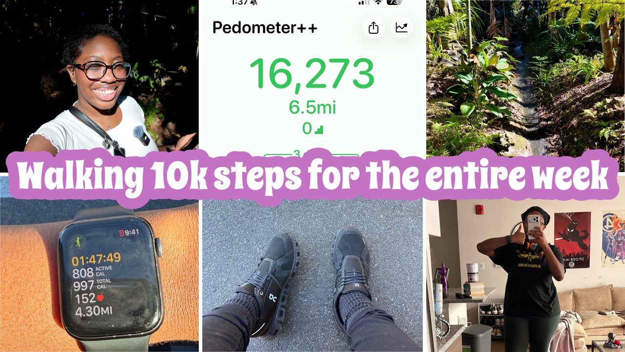 I tried walking 10k steps the entire week… heres what happened 