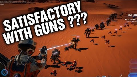 HOSTILE MARS | This Game Looks Nuts ! Satisfactory With Guns ?