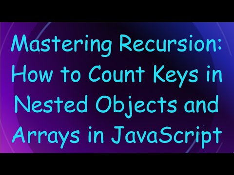Mastering Recursion: How