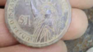Metal Detecting - One silver Coin - A Stone Age Knife - Cool Glass - Wheaties - 10/12/13 by Mr2SMOKER 415 views 10 years ago 2 minutes, 35 seconds