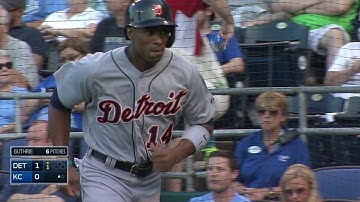DET@KC: Cabrera opens scoring with RBI groundout