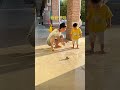 The baby doesn't wear shoes, so the father has a clever solution #fatherhoodjoy #funny #cutebaby