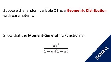 Geometric Distribution | Moment-Generating Function & Finding the Mean | Distribution Theory #1