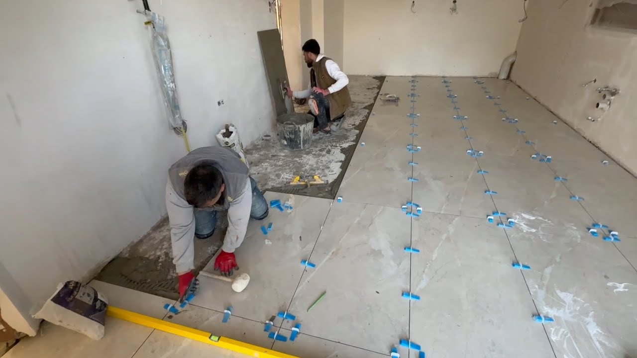 60 × 120 seramik mutfak zemin yenileme