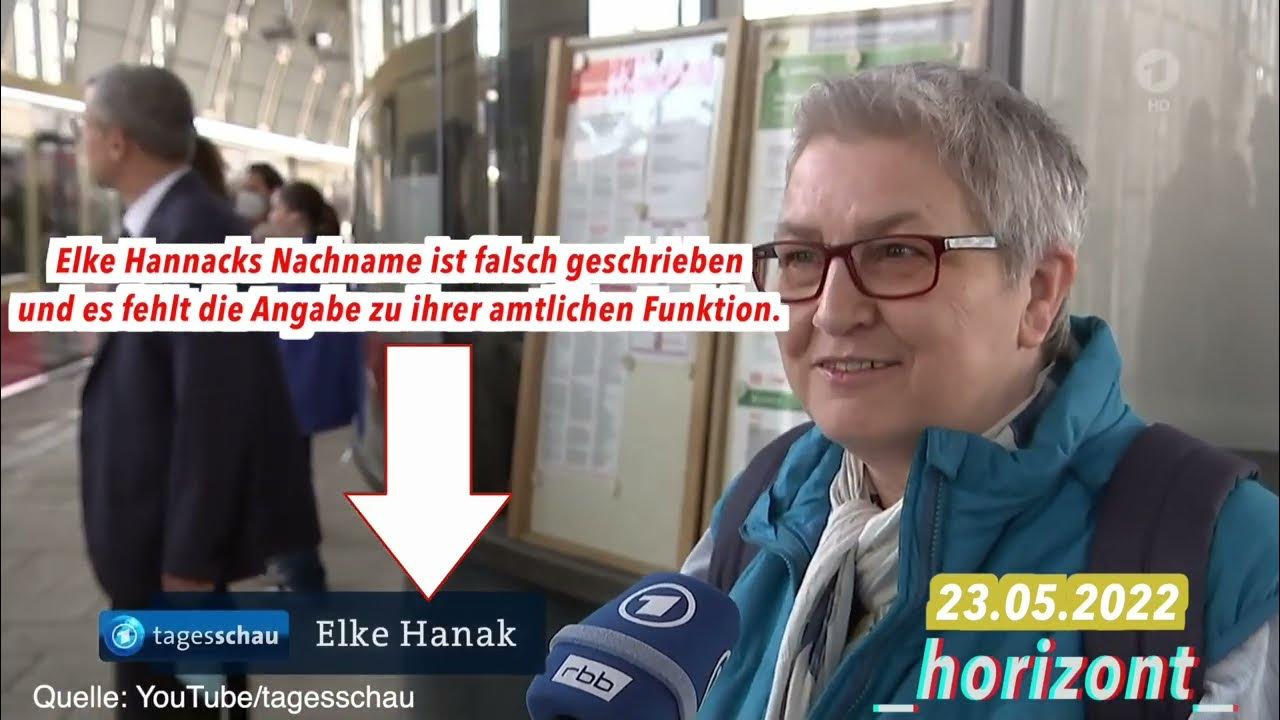 Tagesschau präsentiert Elke Hannack (stellvertretende DGB ...