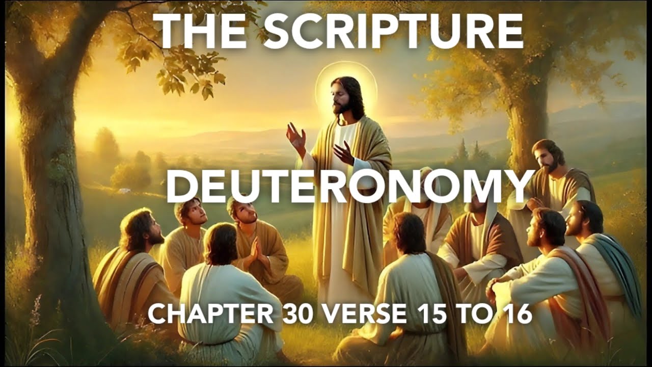 Dont Skip | The Scripture - Deuteronomy Chapter 30 Verse 15 to 16 ...