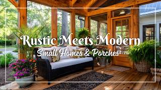 Elegant Farmhouse Small Homes with Refined Porch Designs and Scenic Country Views