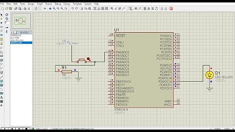 Atmega16 interfacing with Push Button and LED(How to Read GPIO Pin of Atmega16)