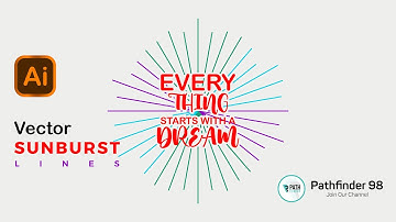 Sunburst Lines Tutorial | Adobe Illustrator-2022