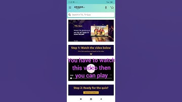Amazon TCL Quiz Answer।। Win TCL TV।।daily quiz।।