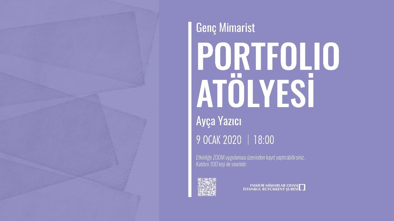 ⁣Genç Mimarist - Portfolio Atölyesi