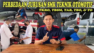 Perbedaan Jurusan TKRO, TBSM, TAB, TBO, & TO - SMK Teknik Otomotif